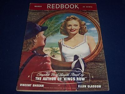 1942 MARCH REDBOOK MAGAZINE - VOL. 78 ISSUE NO. 5 - GREAT ADS - J 5708