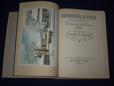 1942 CURRIER AND IVES PRINTMAKERS AMERICAN PEOPLE BOOK - GREAT PLATES - KD 1033