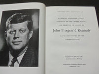 1964 JOHN F KENNEDY MEMORIAL ADDRESSES BOOK INSCRIBED BY JOE MINNISH - KD 1870I