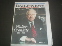 2009 JUL 18 NEW YORK DAILY NEWS - WALTER CRONKITE DIES AT 92 - NP 1063