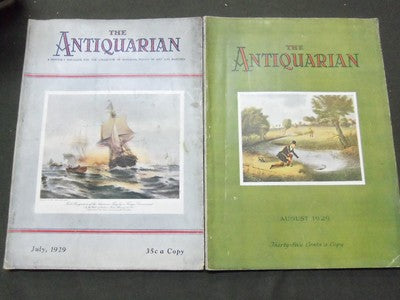 1929-1931 THE ANTIQUARIAN MAGAZINE LOT OF 8 DIFFERENT ISSUES - O 1809