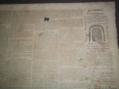 1816-1817 COLUMBIAN REGISTER NEWSPAPER LOT OF 6 - MADISON & CLAY - CT - NP 1454