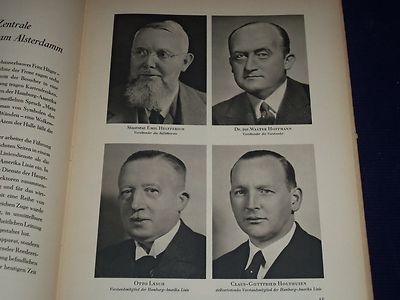 1937 NEUNZIG JAHRE HAMBURN-AMERIKA LINIE GERMAN BOOK - PHOTOS - MAP - KD 1357