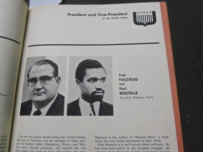 1968 OFFICIAL VOTERS PAMPHLET - UNITED STATES ELECTION - NIXON AGNEW - J 5207