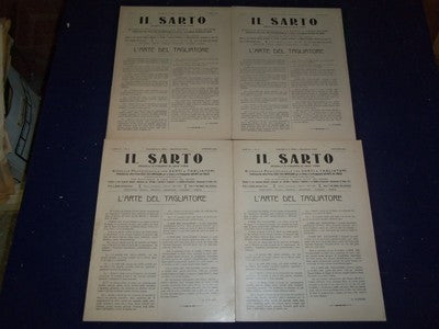 1912-1914 IL SARTO ITALIAN MAGAZINE LOT OF 30-1915 TESTIMONIALS MAGAZINE- O 1851