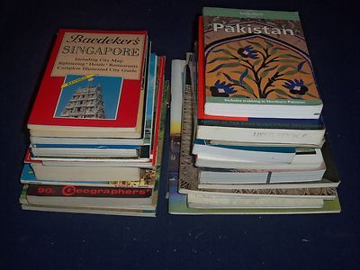 GREECE, UK, GERMANY GUIDE BOOK LOT OF 24 - GREAT PHOTOS - INFORMATION - O 345