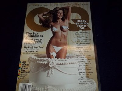 2002 SEP GQ (GENTLEMEN'S QUARTERLY) MAGAZINE - 45TH ANNIV - HEIDI KLUM - II 4811