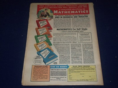 1947 OCTOBER 5 MIRROR MAGAZINE SECTION - RITA HAYWORTH AD - HART - II 7497