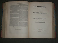 1847 THE NOVELS OF SIR WALTER SCOTT - SCOT'S WORKS VOLUME LOT OF 4 - KD 1074