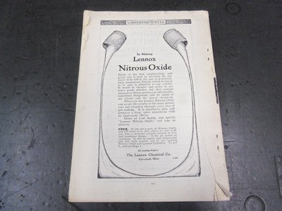 1905 NOVEMBER ITEMS OF INTEREST MAGAZINE - DENTAL ADVERTISEMENTS - II 7101