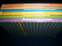 1982-1983 PRINT CASEBOOKS 5 THE BEST IN SET OF 6 BOOKS W/ SLIPCASE - KD 2509