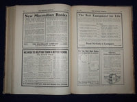 1908-1910 SCHOOL JOURNAL BOUND VOLUME LOT OF 2 - VOL 76+77 - NICE ADS - KD 726E