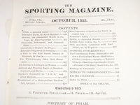 1833 THE SPORTING MAGAZINE PUB. IN LONDON LOT OF 3 - NICE ENGRAVINGS - WR 631