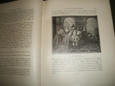 1926 LE THEATRE A PARIS AU XVIIIe SIECLE BOOK BY MAX AGHION - FRENCH - KD 1745H
