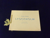 1910S VYER FRAN STOCKHOLM FARGFOTOGRAFI DIREKT EFTER NATUREN BOOKLET - II 7483