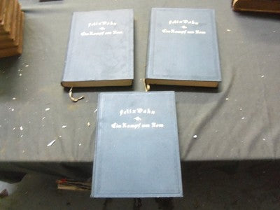 1876 FELIX DAHN EIN KAMPF UM ROM BOOK LOT OF 3 DIFFERENT - GERMAN - O 1903