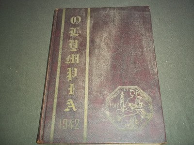 1942 THE OLYMPIA PANZER COLLEGE YEARBOOK - NEW JERSEY - AUTOGRAPHS - YB 341