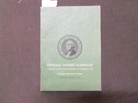 1968 OFFICIAL VOTERS PAMPHLET - UNITED STATES ELECTION - NIXON AGNEW - J 5207