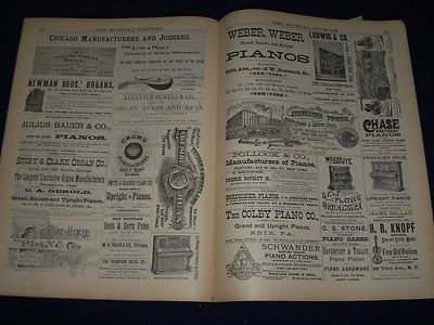 1892 FEBRUARY 10 MUSICAL COURIER MAGAZINE - NICE ILLUSTRATIONS & ADS - J 1244