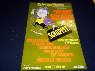 1975 SCHIPPEL PRINCE OF WALES THEATER POSTER STARRING HARRY SECOMBE - P 134