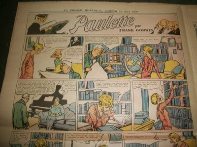 1930 MAY 10 LA PRESSE MAGAZINE ILLUSTRE' FRENCH NEWSPAPER COLOR COMICS - NP 1036