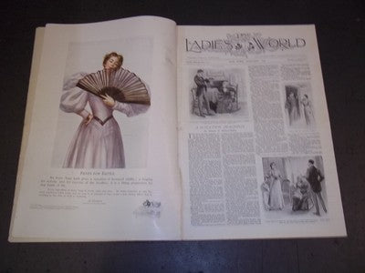 1898 JANUARY THE LADIES' WORLD MAGAZINE - GREAT PHOTOS AND ADS - SP 3038