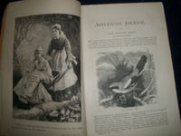 1877-1878 APPLETON'S JOURNAL MAGAZINE LOT OF 11 ISSUES - GREAT ADS - WR 696