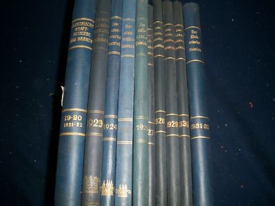 1921-1931 DER ELEKTRISCHE BETRIEB GERMAN VOLUME LOT OF 10 - ILLUS. - KD 3077