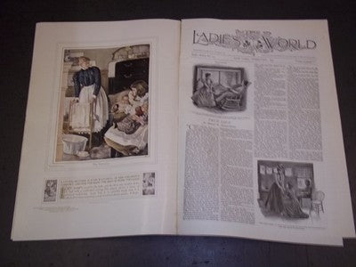 1899 FEBRUARY THE LADIES' WORLD MAGAZINE - GREAT PHOTOS AND ADS - SP 3040