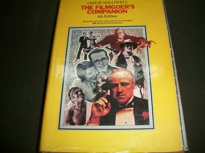 1974 THE FILMGOER'S COMPANION 4TH EDITION BOOK BY LESLIE HALLIWELL - KD 3135