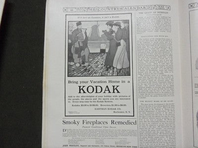1905 COUNTRY CALENDAR MAGAZINE LOT OF 2 DIFFERENT ISSUES - VOL 1 # 1 - II 4269