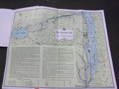1940 THE SAGUENAY TRIP BOOK - BY DAMASE POTVIN - WITH FOLDOUT MAP - II 4379