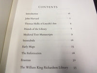 1967 HOUGHTON LIBRARY BOOK - BOOKS & MANUSCRIPS IN HARVARD COLLECTION - KD 794M
