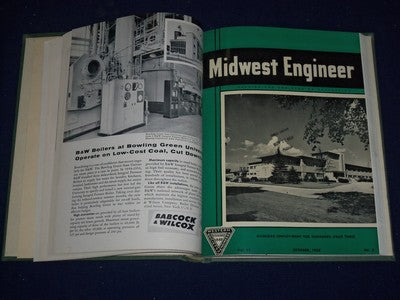 1958 JUN-1959 MAR MIDWEST ENGINEER BOUND VOLUME NO. 11 - NICE COVERS - KD 1175