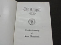 1937 THE CLIPPER STATE TEACHERS COLLEGE YEARBOOK - SALEM MASSACHUSETTS - YB 322