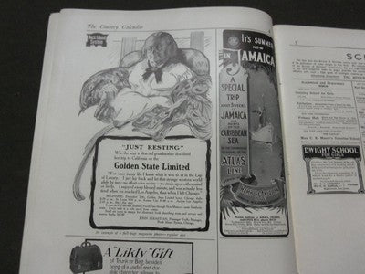 1904 NOVEMBER COUNTRY CALENDAR MAGAZINE 2ND ADVERTISING PROSPECTUS - II 4267