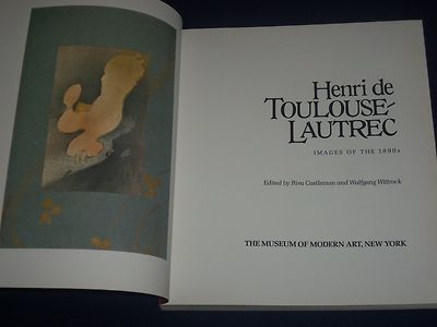 1985 HENRI DE TOULOUSE LAUTREC IMAGES OF 1890'S SOFTCOVER BOOK PHOTOS - KD 1608