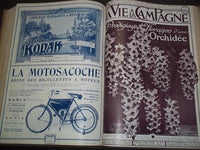 1910 JAN-JUN VIE A LA CAMPAGNE MAGAZINE VOLUME - FRENCH - NICE COVERS - KD 978
