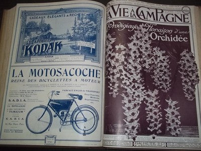 1910 JAN-JUN VIE A LA CAMPAGNE MAGAZINE VOLUME - FRENCH - NICE COVERS - KD 978