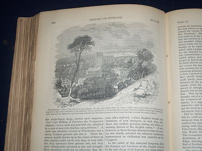 1846-1848 PICTORIAL HISTORY OF ENGLAND VOLUME LOT OF 3 - ILLUSTRATIONS - KD 1209