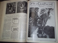 1910 JAN-JUN VIE A LA CAMPAGNE MAGAZINE VOLUME - FRENCH - NICE COVERS - KD 978