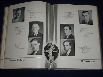 1936 PROSPECTOR COLORADO SCHOOL OF MINES YEARBOOK - GREAT PHOTOS - YB 99