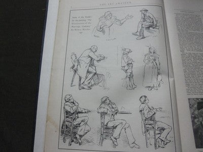 1899-1900 ART AMATEUR MAGAZINE BOUND VOLUME - GREAT ILLUSTRATIONS - KD 3048