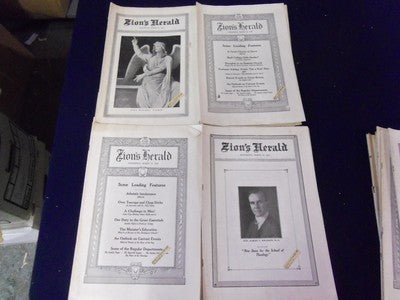 1926 ZION'S HERALD MAGAZINE LOT OF 22 DIFFERENT - O 1979
