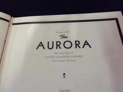 1944 OLIVET NAZARENE COLLEGE YEARBOOK - AURORA - BOURBONNAIS ILLINOIS - YB 178