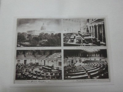 1914 WASHINGTON DC THE NATION'S BEAUTIFUL CAPITAL BOOKLET GREAT PHOTOS - J 5723