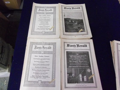 1926 ZION'S HERALD MAGAZINE LOT OF 22 DIFFERENT - O 1979