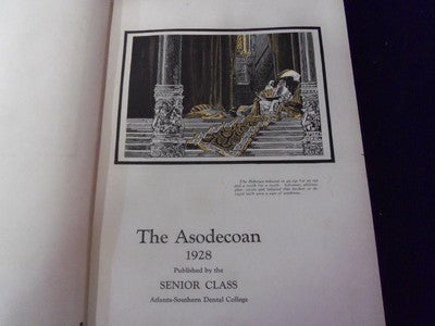1928 ATLANTA SOUTHERN DENTAL COLLEGE YEARBOOK - ASODECOAN - YB 173
