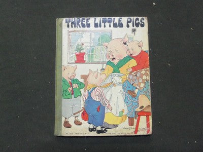 1920S THREE LITTLE PIGS CHILDREN'S BOOK - PLATT & MUNK COMPANY - KD 1744L
