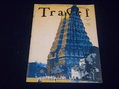 1933 SEPTEMBER TRAVEL MAGAZINE - THE TEMPLE AT MADURA INDIA - II 1931